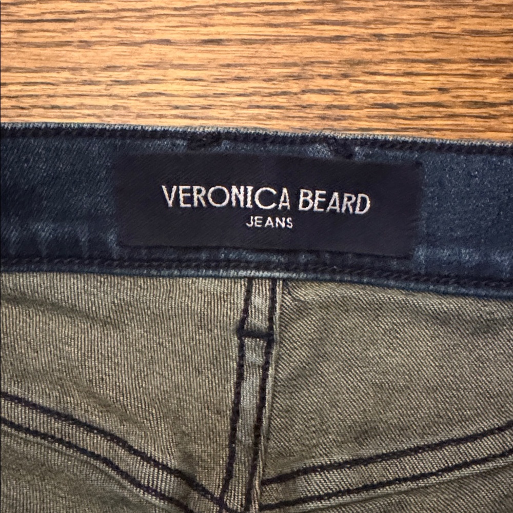 Veronica Beard High-Rise Straight Jeans in Dark Indigo - Picture 5 of 7